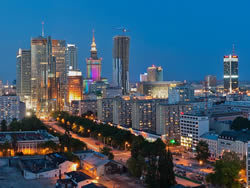 Edificios en el centro de Varsovia